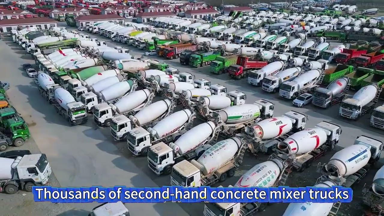 SINOTRUK Howo mixer truck,construction machinery，Chinese second-hand truck supplier
