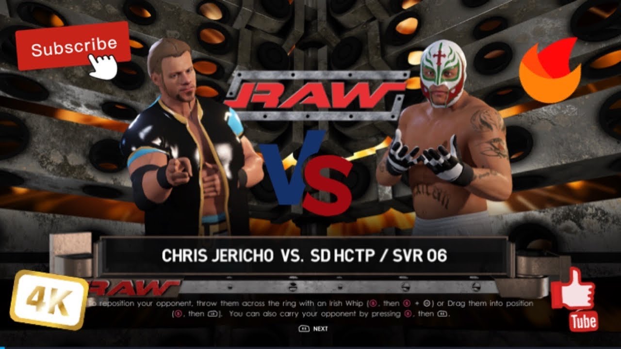 WWE 2K22 Rey Mysterio VS Chris Jericho Raw 2005 Custom story