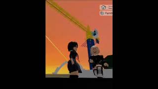 Wednesday Addams at a construction site. Part 2 #roblox #robloxshorts #brookhavenroleplay #shorts