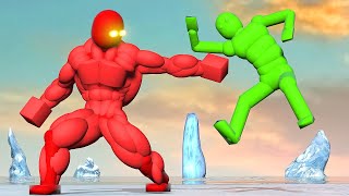 Super Punch NPC fights the Smart AI! (with Active Ragdoll Physics)