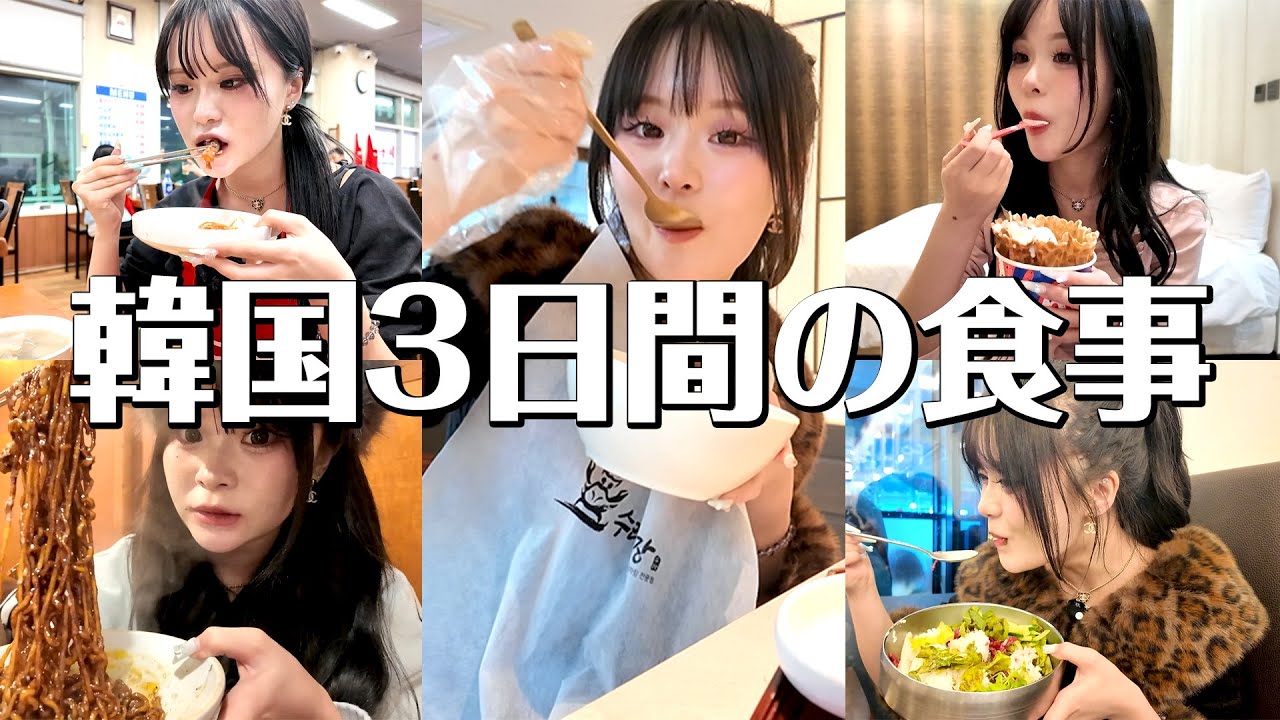 三キロ太った🫶🏻韓国旅行3日間の食事をまとめ