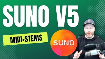 Suno v5 Export Midi and Audio Stems (Tutorial)