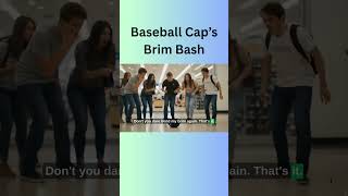 🧢💢 Baseball Cap’s Brim Bash – “Stop bending me out of shape!”