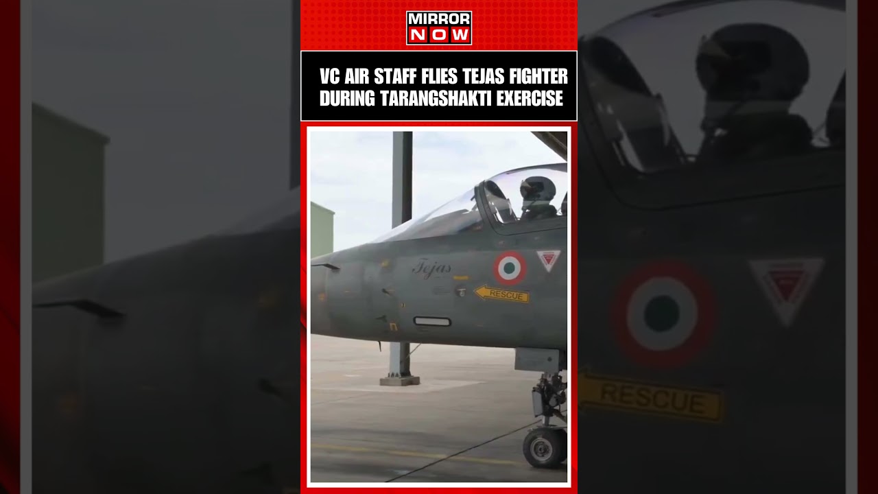 Air Marshal Amar Preet Singh Flies Tejas Fighter Jet during Tarang Shakti Exercise | 