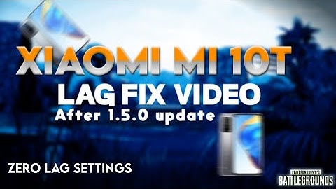 Fix Mi 10T Pubg Lag & Frame Drops | Mi 10t Zero Lag Settings | Pubg After1.5.0update video.