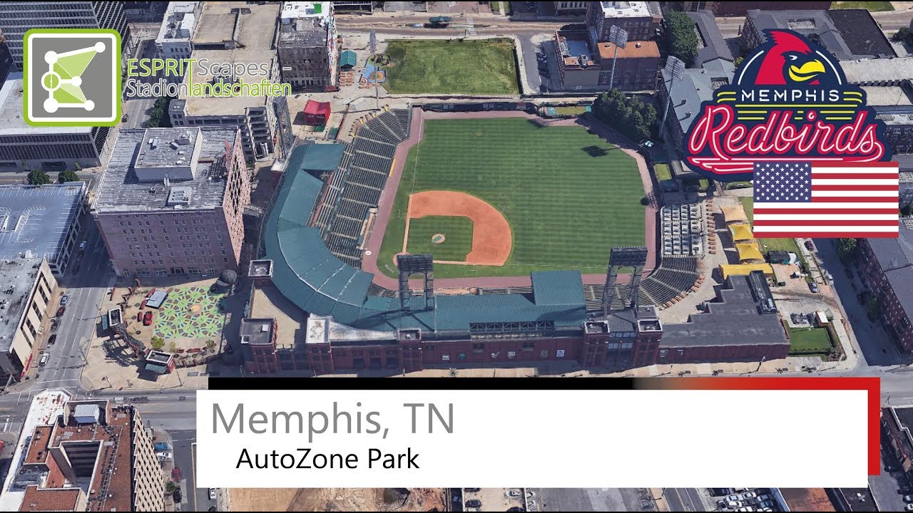 AutoZone Park, Memphis Redbirds & Memphis 901 FC, Google Earth