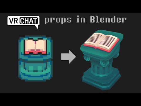 Blender timelapse - VRChat props #1: Pedestal