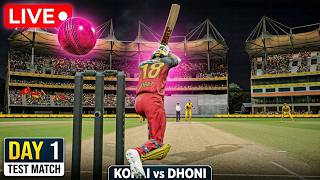 🏏 RCB vs CSK LIVE 🔴 | IPL But It’s a PINK BALL TEST MATCH 😱 | Kohli vs Dhoni | Day 2 | B'day Special