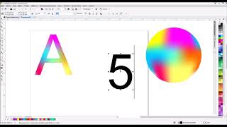 Уроки для начинающих. Coreldraw X8. Оформляем буквы и цифры инструментом - "Заливка сетки" screenshot 4