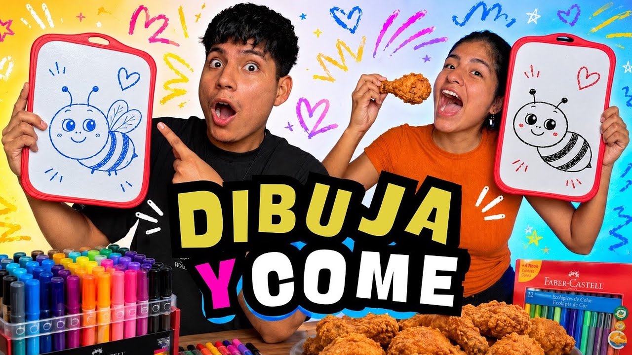EL QUE DIBUJE MEJOR COME 😋🍗 | ARTE BRAVO | 2BRAVOS  