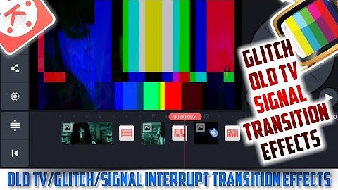 Kinemaster🔥Glitch/old tv/Signal interrupt transition effects | kinemaster Video Editing Tutorial |