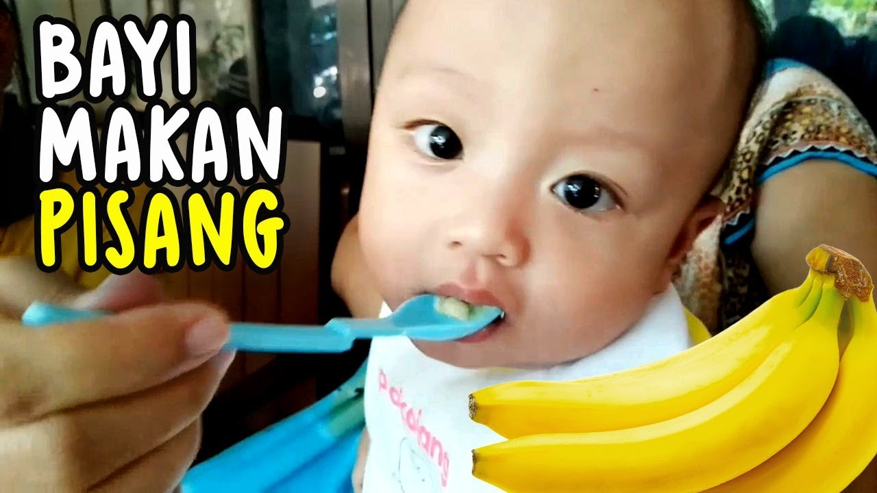 Bayi Lucu Belajar Makan Pisang Banana Baby Food Youtube