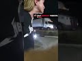 Civilian confronts police during heated arrest