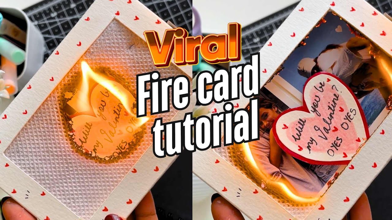DIY SURPRISE FIRE CARD IDEA | HANDMADE | FULL TUTORIAL | #papercraft # ...
