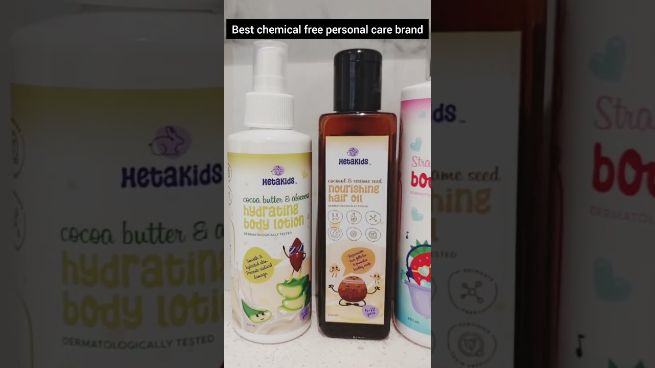 Chemical Free Dermat Approved Best Shampoo Lotion Bodywash Hairoil Natural Kids Products Hetakids