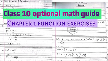 class 10 optional math chapter 1 function exercises| class 10 optional math chapter 1 function guide