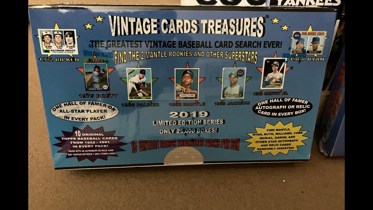 2019 Vintage Cards Treasures Box Opening! Kong, Express, Bull