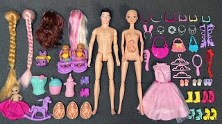 12 Minutes Satisfying With Unboxing Barbie Family Playset, Cute Doll Toys Asmr Review Toys