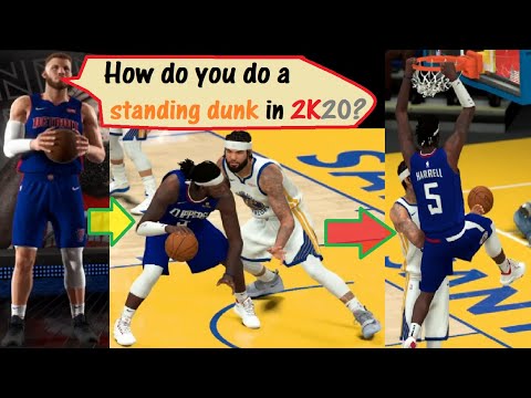 How do you do a standing dunk in 2K20 