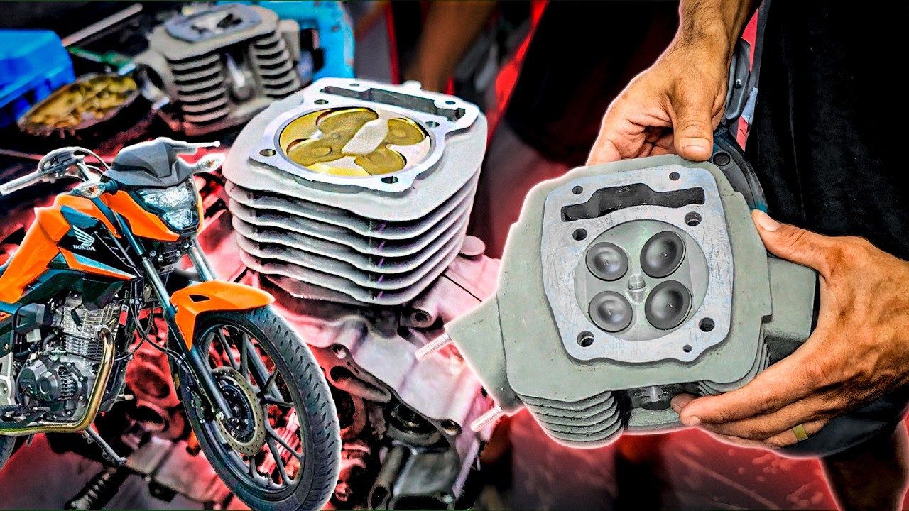 TITAN 160 COM 4 VÁLVULAS???🔥 VEJA COMO FICOU O MOTOR!
