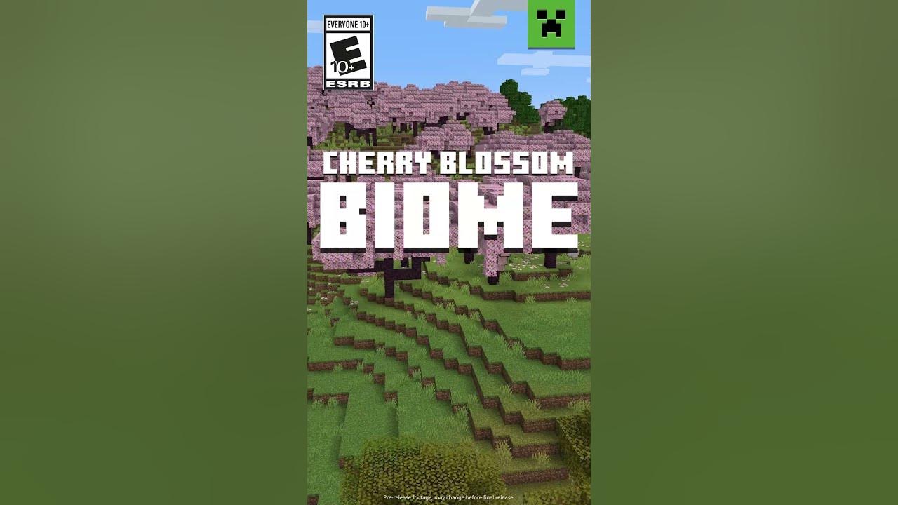 CONHEÇA O NOVO BIOMA DE FLORESTA DE CEREJEIRA DA 1.20! 😍, #minecraft