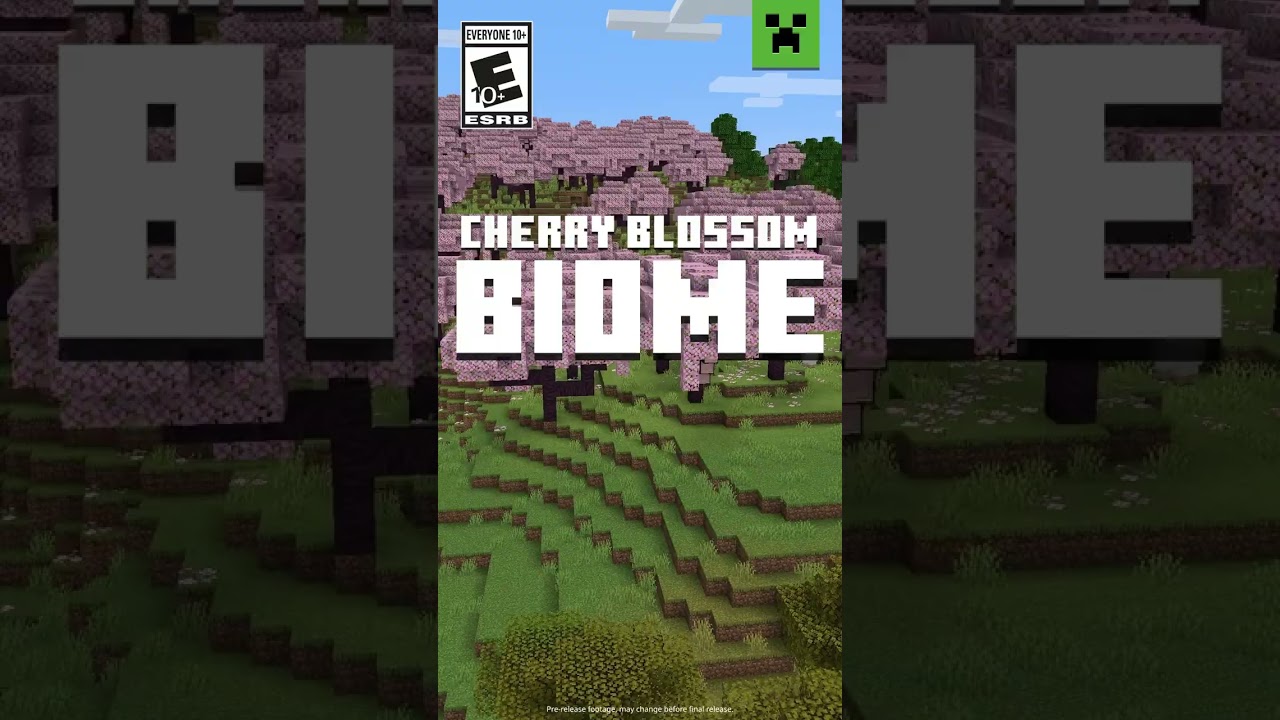 CONHEÇA O NOVO BIOMA DE FLORESTA DE CEREJEIRA DA 1.20! 😍, #minecraft