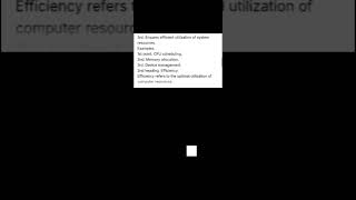 OS ( Operating system) objectives of operating system