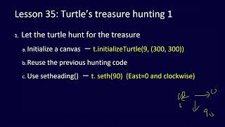 Python Challenge for ALL, Lesson 35: Turtle’s treasure hunting 1