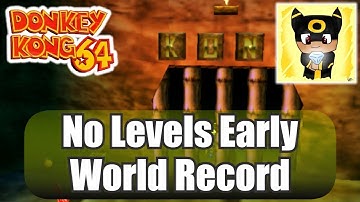 Donkey Kong 64 - No Levels Early in 1:59:05 (World Record)