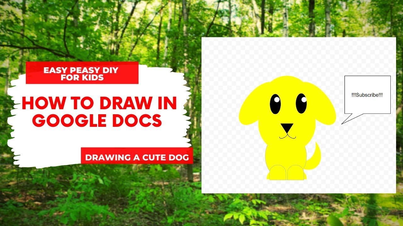 How To Draw on Google Docs  Drawing Minecraft mobs with shapes 