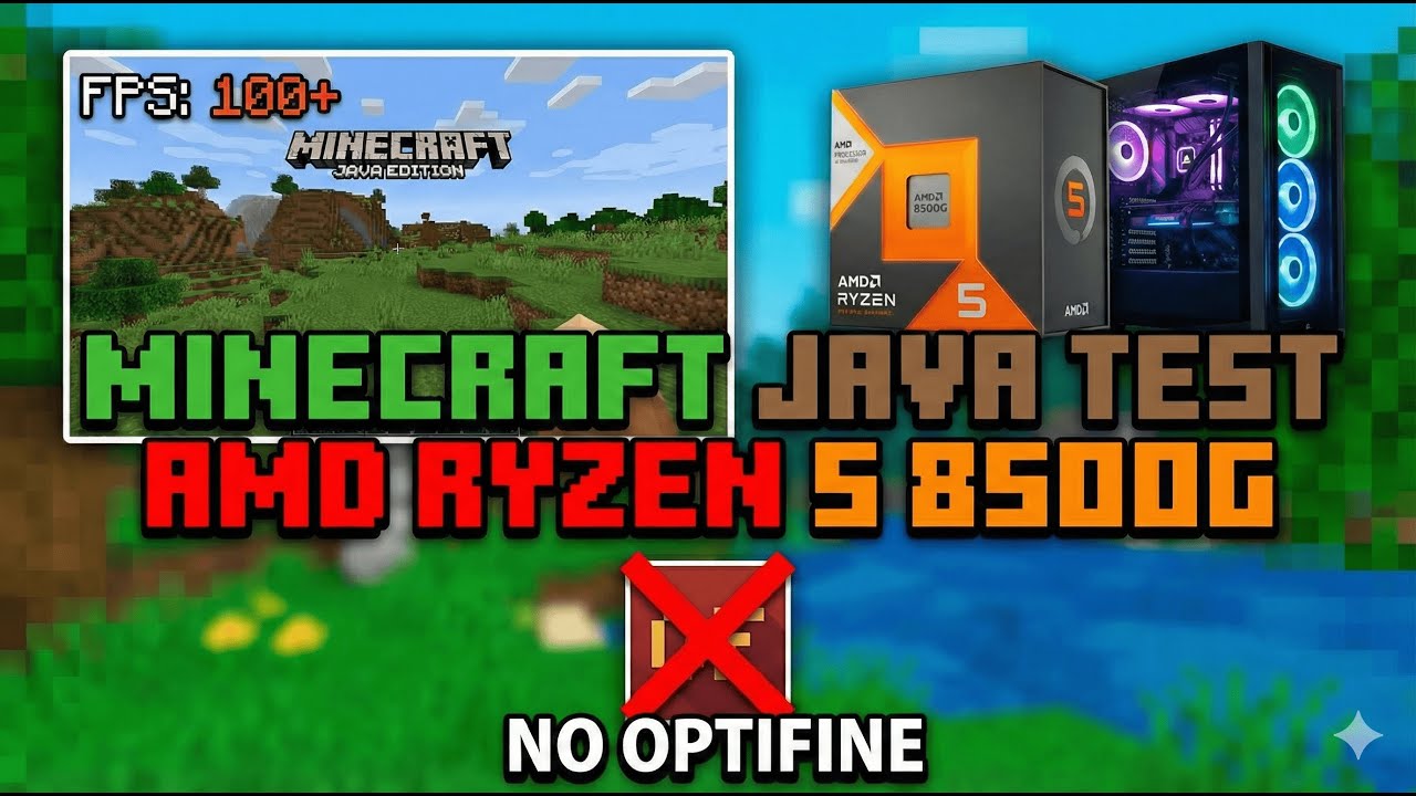 Amd Ryzen 5 8500G Minecraft Java Edition Fps Test Without Optifine