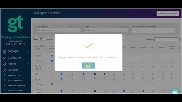 Using allergens on your Goodtill account