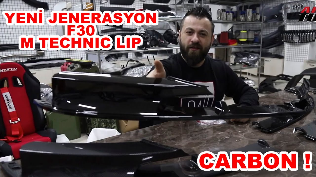 F30 M TECHNIC - KARBON VE PİANO BLACK ÖN LİP  - AKSOY TUNİNG