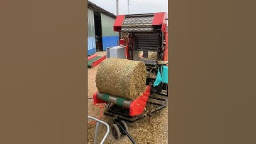 A necessary machine for breeding cattle and sheep to store fodder #agriculture #satisfying