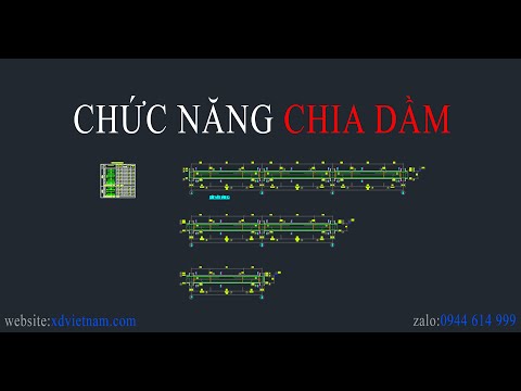 Video Chức năng chia dầm trên AutoCAD- Phần mềm sxCAD -... - youtube