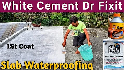 White Cement Terrace Waterproofing | White Cement For Water Leakage | Dr Fixit 302 - DayDayNews
