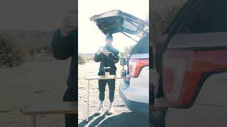Making Coffee While Car Camping! #shorts #coffee #nature