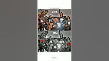 Avengers in 2012 Vs 2024 #shorts #avengers #marvel #og #ironman #thor #captainamerica #hulk #yt #fyp