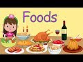 Learn food vocabulary in English for kids | Learn food names compilation- Food names in English