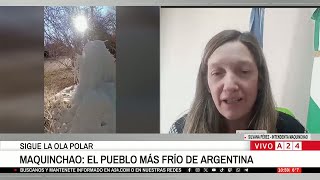 ❄ SIGUE LA OLA POLAR: MAQUINCHAO, EL PUEBLO MÁS FRÍO DE ARGENTINA