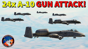 24x A-10 GUN ATTACK | Brrrrttttt Overloaded | Sounds of GAU-8 Avenger and Jet Engines | DCS World