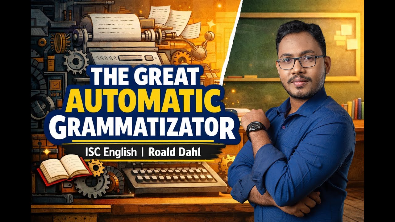 The Great Automatic Grammatizator | Roald Dahl | Full Explanation for ISC | PART 1