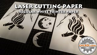 Laser Cutting Paper: Regular White Printer Paper