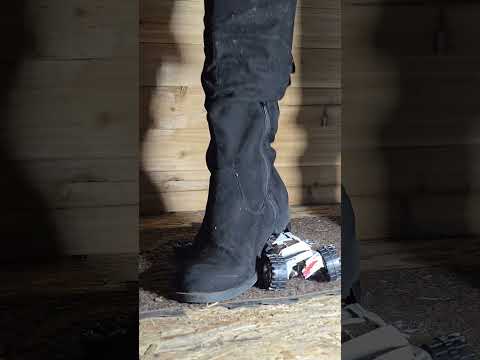Toy truck crushed with boots #asmrcrush #crushingtime #crunchyasmr #asmrcrunch #boots