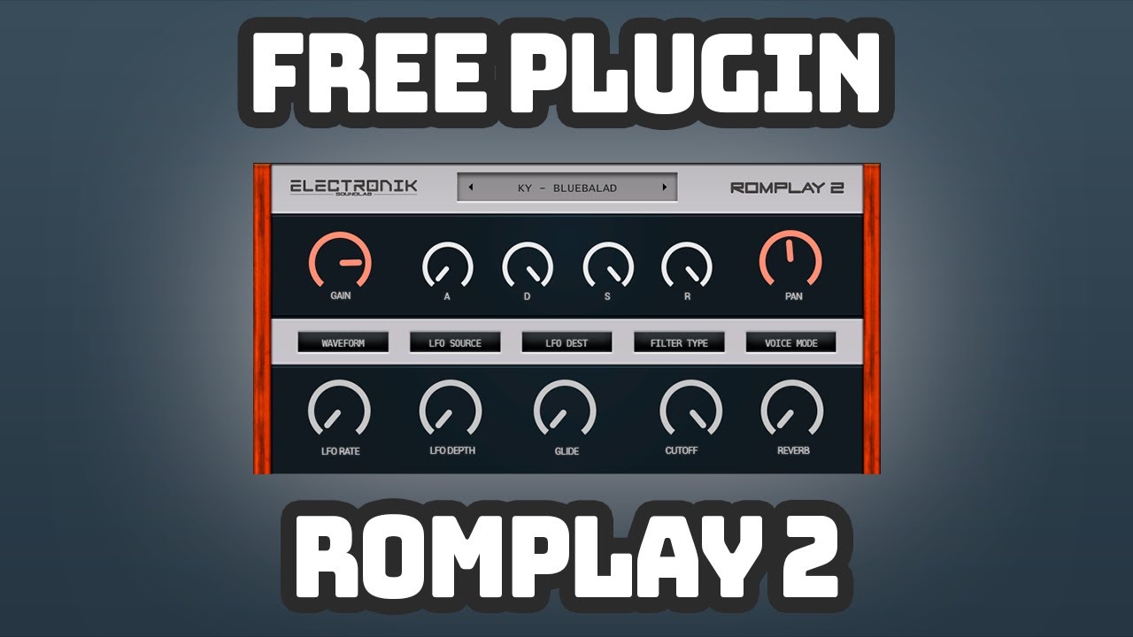 Free Romplay 2 VST|VST3|AU Plugin | Electronik Sound Lab | Free VST ...