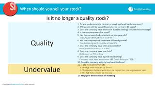 Part 1 | 4 Reasons Why You May Want to Sell Your Dividend Stocks