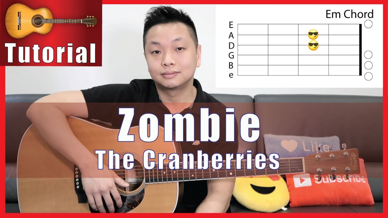 Zombie The Cranberries Guitar Tutorial EASY VERSION YouTube