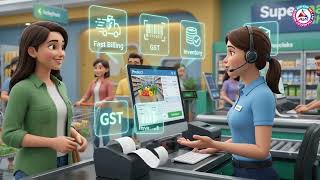AIM Supermarket Software | Fast Billing, Barcode, Inventory & GST | Complete Demo