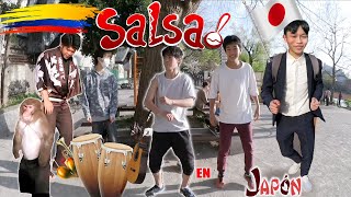 JAPONESES BAILAN musica latina | SALSA 😂
