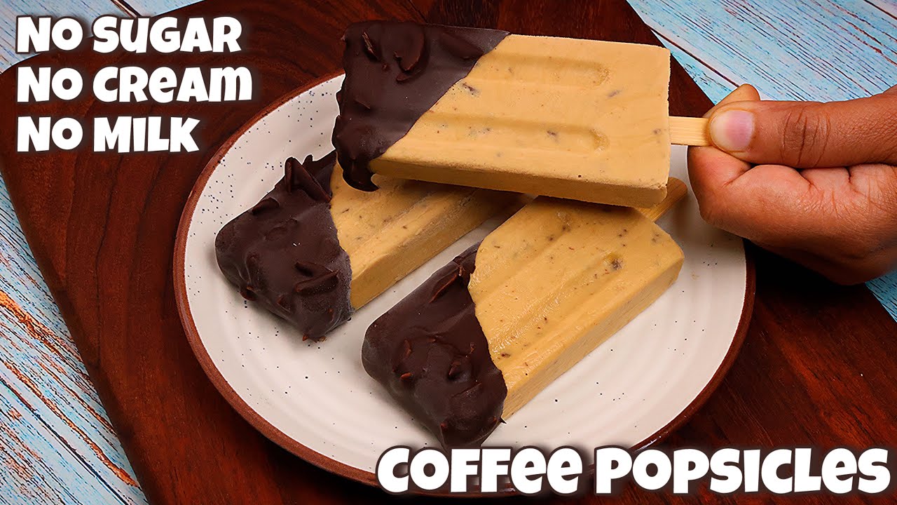 Homemade Ice Cream Without Cream & Condensed Milk | No Sugar Coffee Chocolate Ice Cream Recipe